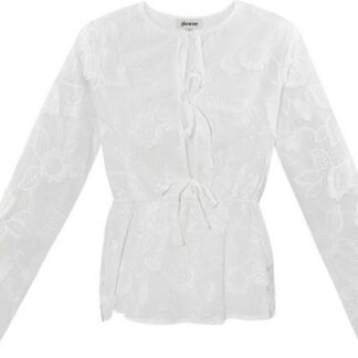 Yehwang - Blossom bow top - wit - maat L