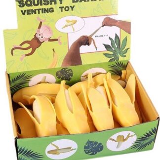 Squishy banaan met schil 15 cm - Slow Rising Fidget Toy - Knijpbaar Speelgoed voor Kinderen & Volwassenen - Anti Stress - TikTok Trend