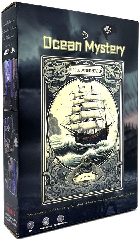 Houten 3D Puzzel - Book Nook – 3D DIY bouwpakket - Ocean Mystery met Gezonken Schip – Miniatuur Diorama Boekensteun