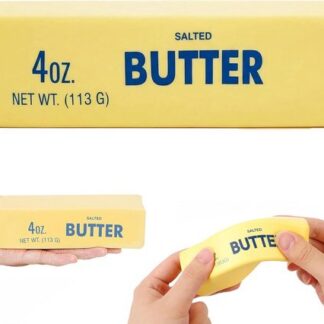 1 stuk – Butter squishy – boter-fidget-squishies – squishy — rekbare knijpballen voor kinderen en volwassenen – sensorische stressballen ter verlichting van angst – ideaal als feestcadeautje
