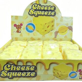 Squishy Toy Vorm van een Kaas - Squeeze Cheese Knijpkaas - 6.5 cm - Slow Rising Toy Squishy - Stressverlichtend Speelgoed - Zachte en Luchtige Blokjeskaas - Fidget Squishy - Realistische Kaasvorm - Voor Volwassenen en Kinderen - Geel