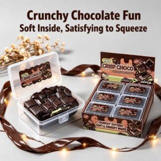 Squishy Wax Cracking Chocolade - 8 cm - 1 stuk - fidget toys - TikTok trend - stress verlichtend