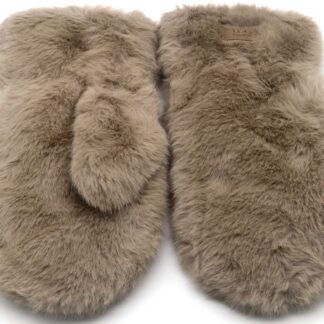 Fluffy Wanten Taupe