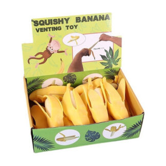 Squishy banaan met schil 15 cm - Slow Rising Fidget Toy - Knijpbaar Speelgoed voor Kinderen & Volwassenen - Anti Stress - TikTok Trend