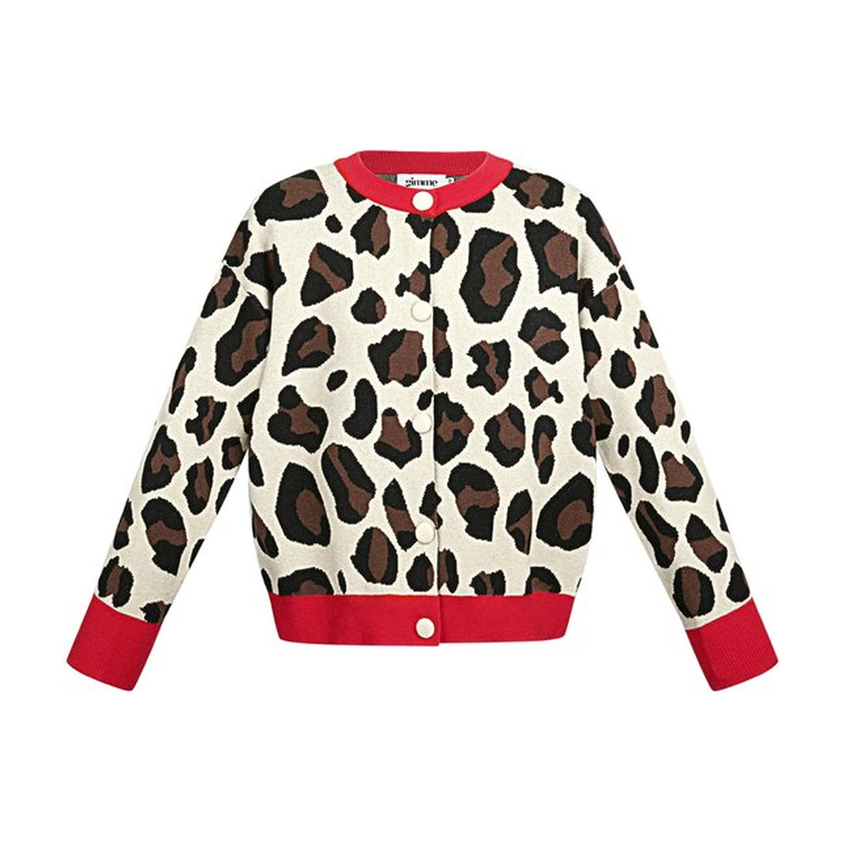 Gimme - dames vest met luipaardprint - casual - tijgerprint