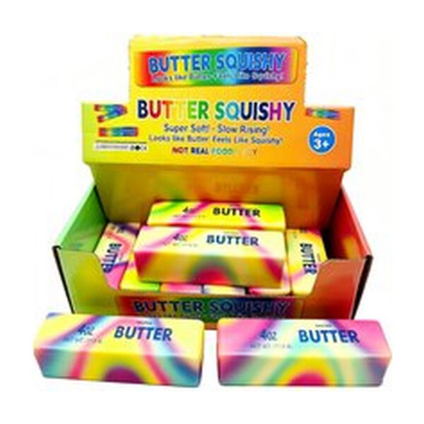 Regenboog Boter Squishy - 13 cm - Butter Squishy - Fidget Toy - Slow Rising Speelgoed - Kinderen - TikTok Trend - 1 Stuk