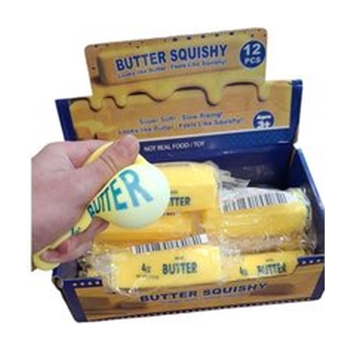 Butter Squishy Geel 10,5 cm – Extra Zacht en Kneedbaar – Fidget Toy voor Kinderen