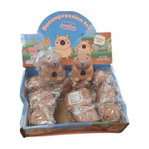 Capybara Squishy Speelgoed - Capybara Squishy Stressbal – 7 cm - Kawaii Capybara Knuffel, Ontspannend Anti-Stress Speeltje voor Iedereen